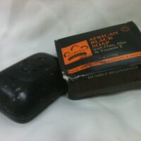 AFRICAN BLACK BAR SOAP with oats, aloe & vitamin E