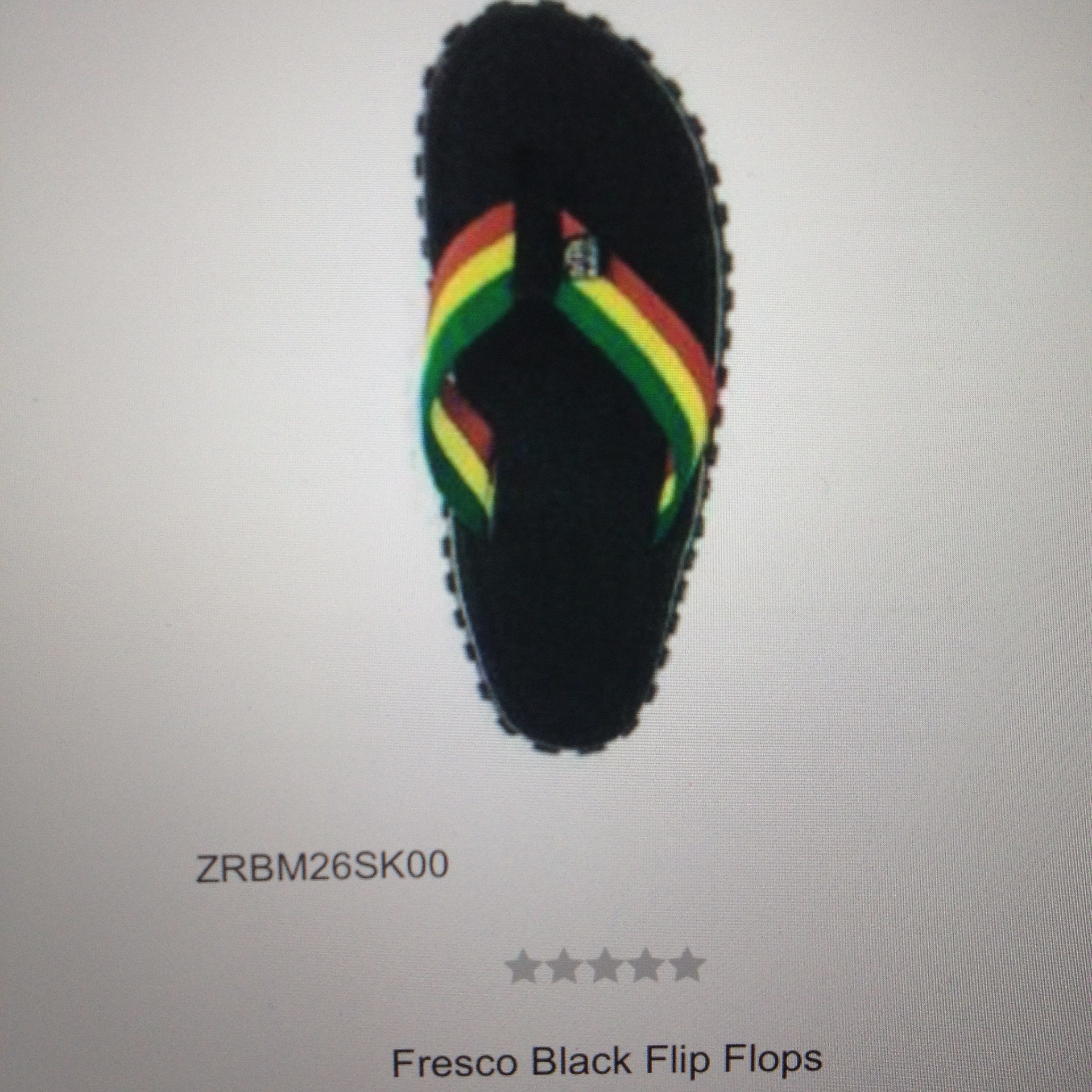 FRESCO BLACK FLIP FLOPS